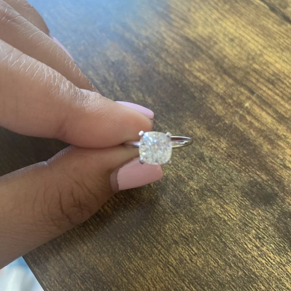 Moissanite ring